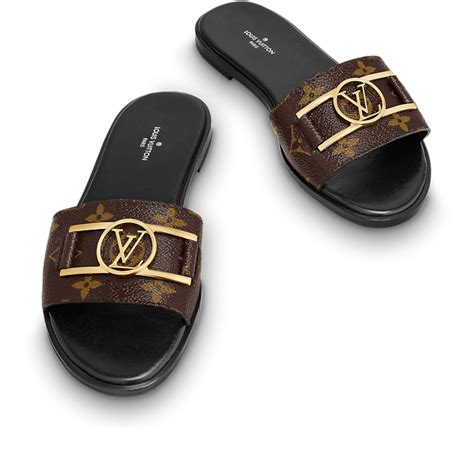 louis vuitton flat mule|Louis Vuitton sliders brown.